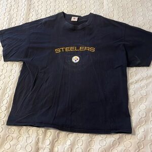 NFL Vintage Embroidered Pittsburgh Steelers Short Sleeve